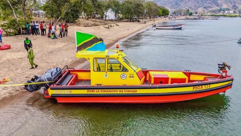 SERIKALI YAZINDUA BOTI MPYA YA UOKOAJI ZIWA NYASA
